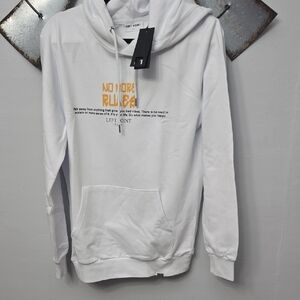 Left Point White Hoodie for Men